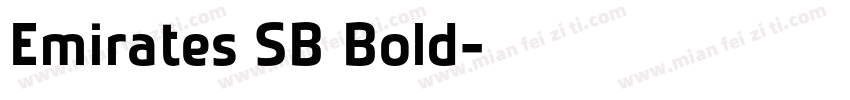 Emirates SB Bold字体转换